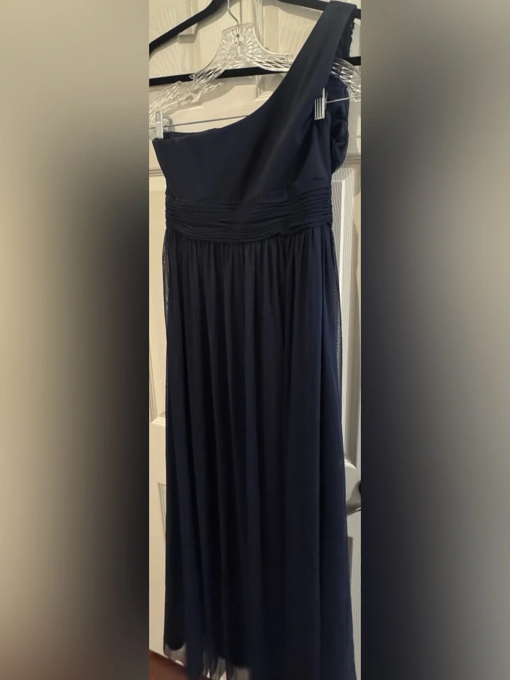 Women's Navy A-Line Tulle Elegant Dress